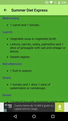 Summer Diet Express android App screenshot 0