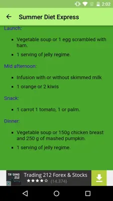 Summer Diet Express android App screenshot 1